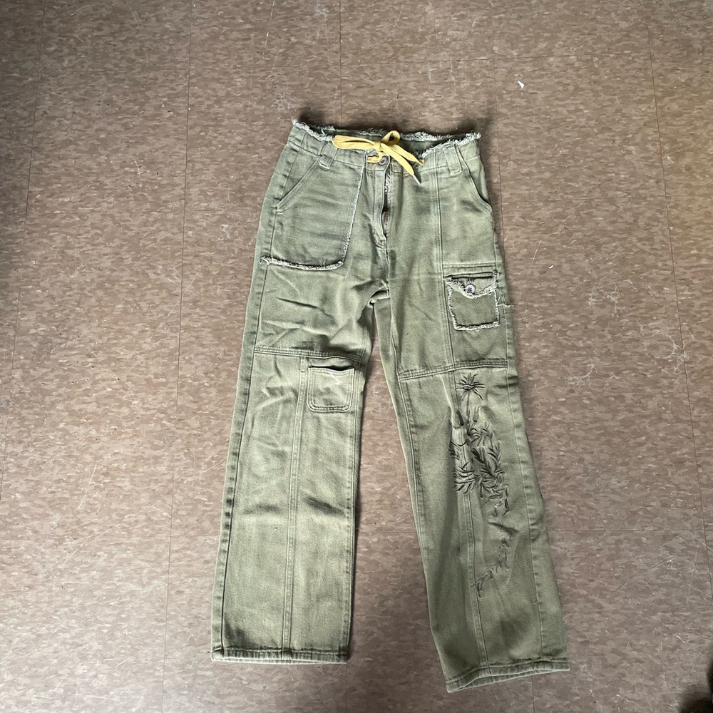 Women's Olive Green Cargo Pants
